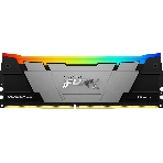 Оперативная память Kingston Fury Renegade, DDR4, 8GB (1x8GB), 3600MHz, CL16, DIMM, с радиатором, RGB, серебристый/черный, фото 1
