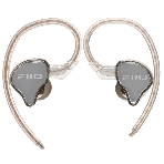 Гарнитура внутриканальные Fiio JD10 Type C 1.2м прозрачный/черный проводные крепление за ухом (80004221), фото 1