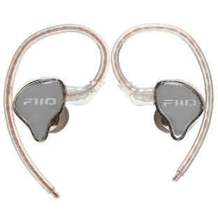 Гарнитура внутриканальные Fiio JD10 Type C 1.2м прозрачный/черный проводные крепление за ухом (80004221)