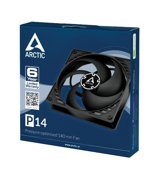 Вентилятор для корпуса Case fan ARCTIC P14 (черный) - retail (ACFAN00123A)