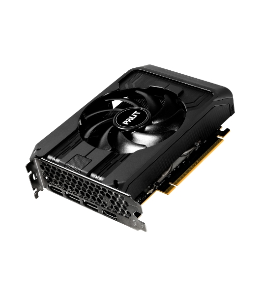 Видеокарта Palit GeForce RTX 5050 StormX OC, NVIDIA RTX 5050, 8 ГБ GDDR6, 128 бит, PCI-e 5.0, 1xHDMI, 3xDP, 2617 МГц