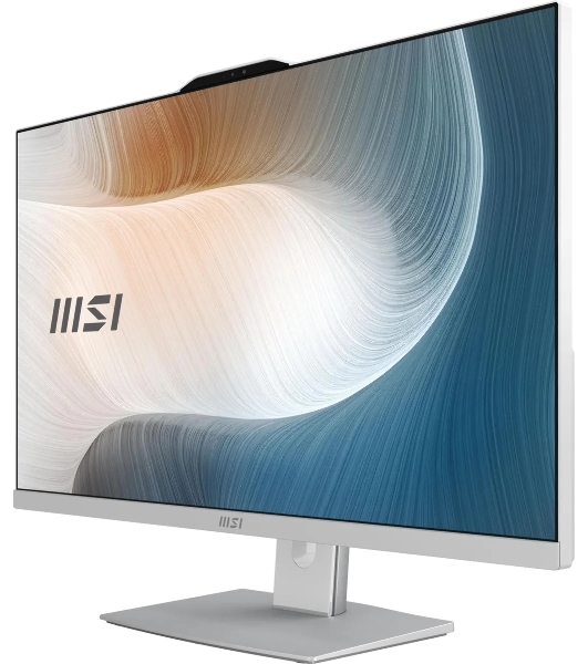 Моноблок MSI Modern AM272P 1M-685XRU 27' Full HD Core 7 150U (1.8) 32Gb SSD 1Tb Graphics без ОС GbitEth WiFi BT 120W клавиатура мышь Cam белый 1920x1080