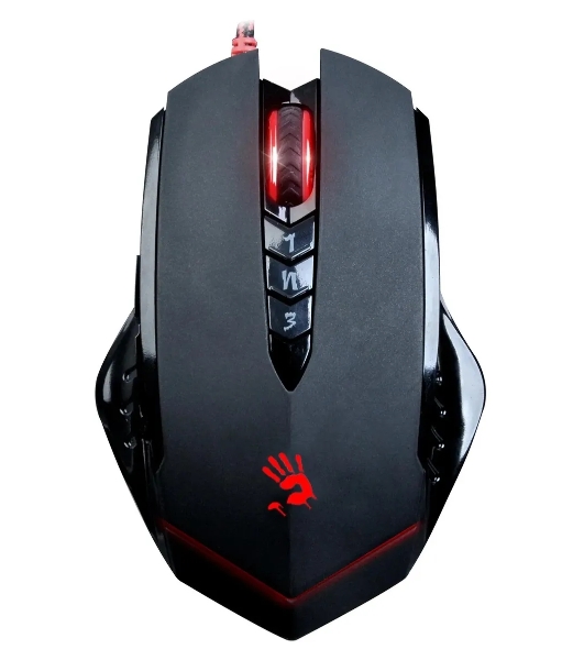 Мышь проводная A4Tech Bloody V8M Max черный, 12000 dpi, USB, кнопки - 10