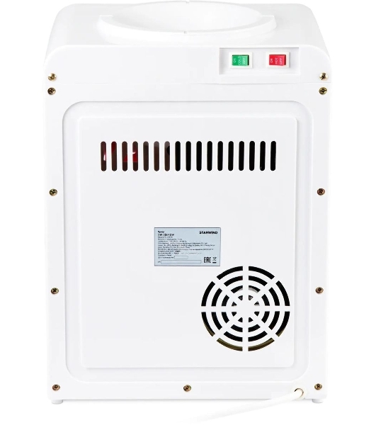 Кулер для воды Starwind SW-2001EW, верхняя загрузка, нагрев 95 °С, охлаждение 10 °С, белый