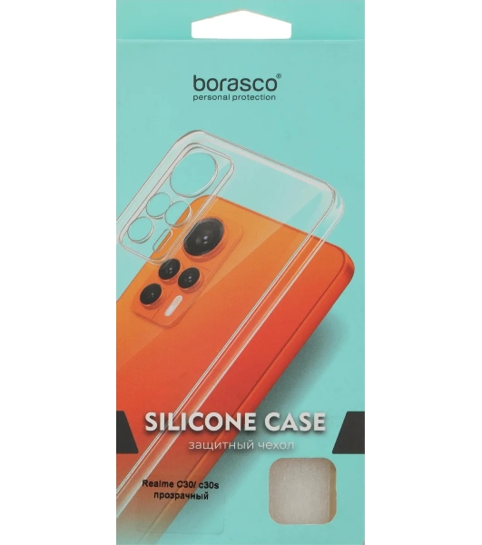 Чехол (клип-кейс) BoraSCO для Realme C30/C30s 71372 прозрачный