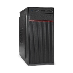 Компьютерный корпус Minitower ExeGate BAA-113-UNS450 (mATX, БП UNS450 с вент. 12см, 2*USB, аудио, черный), фото 1