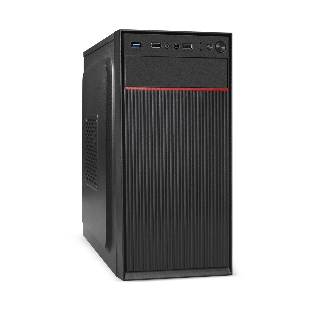 Компьютерный корпус Minitower ExeGate BAA-113-UNS450 (mATX, БП UNS450 с вент. 12см, 2*USB, аудио, черный)