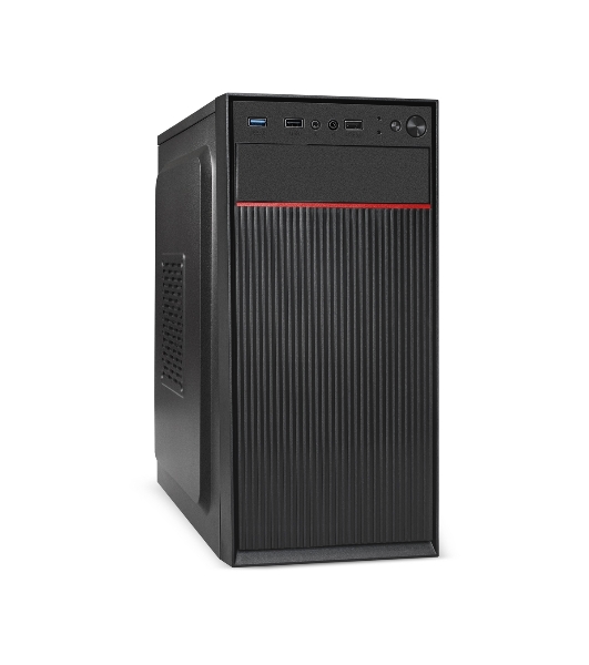 Компьютерный корпус Minitower ExeGate BAA-113-UNS450 (mATX, БП UNS450 с вент. 12см, 2*USB, аудио, черный)