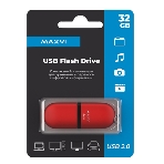 Флешка USB Maxvi SF red (FD32GBUSB20C10SF), 32GB, USB 2.0, R/W 15/5, красный, фото3