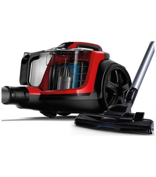 Пылесос Philips FC9728/01 красный/черный, 420/2000 Вт, уборка сухая, пылесборник контейнер 2 л