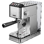 Кофеварка рожковая BBK BCM1501 нержавеющая сталь/черный, исп. кофе - молотый, 1.7 л, 1200 Вт, 20 бар, фото 1