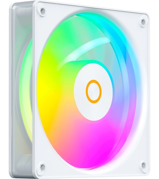 Вентилятор для корпуса Ocypus Gaммa F12 Elite WH ARGb 3 IN 1, 120x120x25мм, 4-PIN PWM, 600-1800 RPM, 26 DBA MAX, HYDRO BEARING