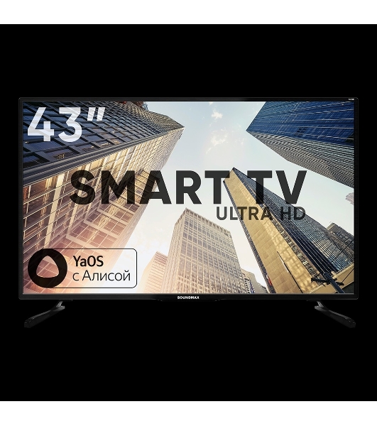 Телевизор Soundmax 43' SM-LED43M03SU черный Y LED FHD 60Hz Android 1.5GB/8GB