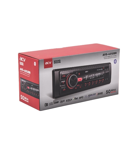 Автомагнитола ACV AVS-401UBR, 1 DIN, Bluetooth, USB Type-A, AUX
