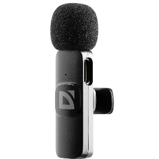 Петличный микрофон Defender Talky-137 wrls, черный, на прищепке, 1шт