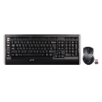 Комплект клавиатура+мышь A4TECH 9300F беспроводной, USB, 2000 DPI, чёрный, фото 1