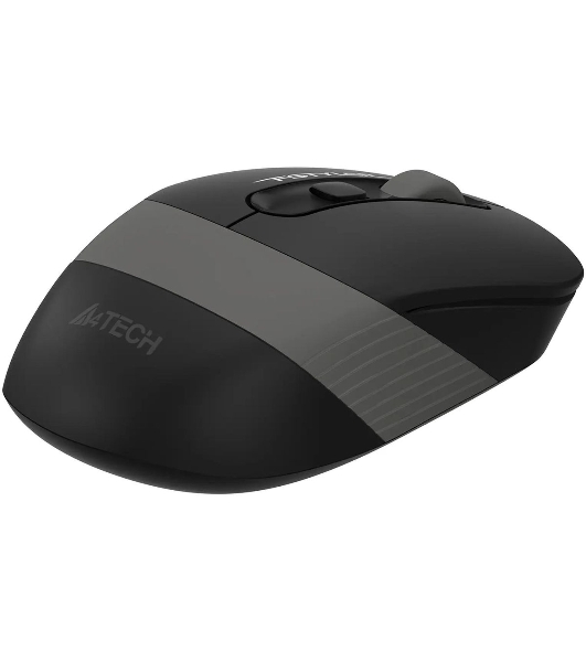 Мышь беспроводная A4Tech Fstyler FG10S черный/серый, 2000 dpi, радиоканал, USB, кнопки - 4