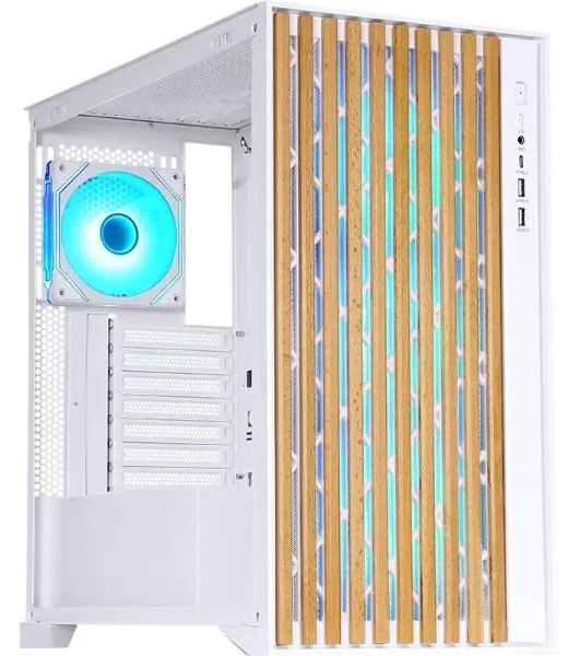 Компьютерный корпус Aerocool/Formula TimberLine T0 белый без БП mATX 6x120мм 6x140мм 2xUSB3.0 audio