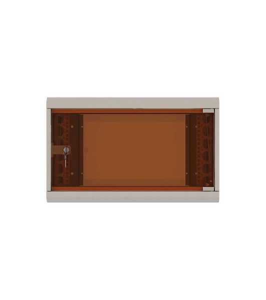 Шкаф коммутационный Suprlan (05-1093) настенный 12U 600x450 мм пер. дв. стекл направл. под закл. гайки 70 кг RAL 7035 385 мм 19 кг 500 мм