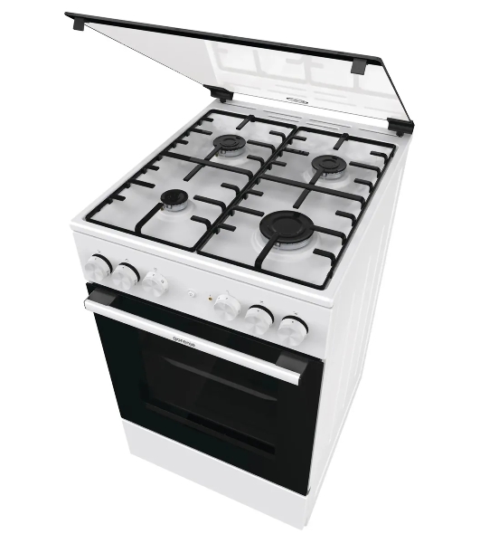 Плита комбинированная Gorenje GK5A21WH белый, конфорок 4 газовых, духовка 68 л, 50 см x 85 см x 59.4 см
