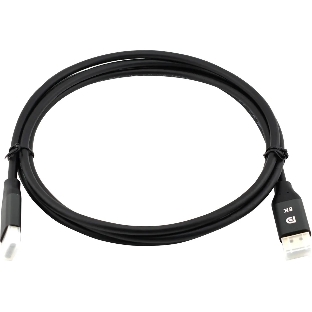 Кабель аудио-видео Cactus CS-DP-DP-1.4-2 DisplayPort (m)/DisplayPort (m) 2м. позолоч.конт. черный