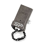 Флешка USB R/W Silicon Power 8Gb Touch T01 SP008Gb,UF2T01V1K USB 2.0 черный/серебристый, фото 1