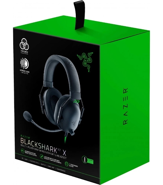 Гарнитура Razer Blackshark V2 X чёрный, проводная, 3.5 мм