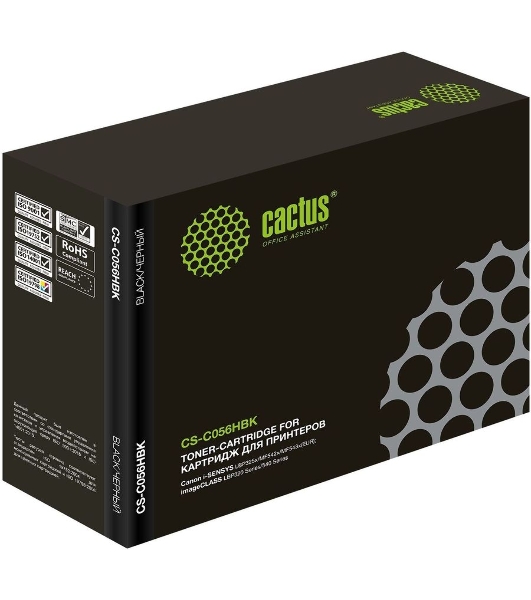 Картридж лазерный Cactus CS-C056HBK черный (21000 стр.) для Canon imageCLASS LBP320 Series/540 Series