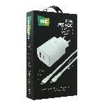 Сетевое зарядное устройство MORE CHOICE NC81a СЗУ 1USB+1Type-C 3.0A PD 20W+ QC3.0, белый, фото7