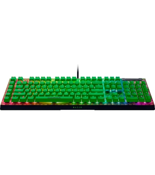 Клавиатура Razer BlackWidow V4 X Green Switch Minecraft Edition проводная, USB Type-A, зеленый
