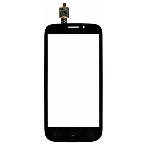 Сенсорное стекло (тачскрин) для Fly IQ4404 Spark, черное, фото 1