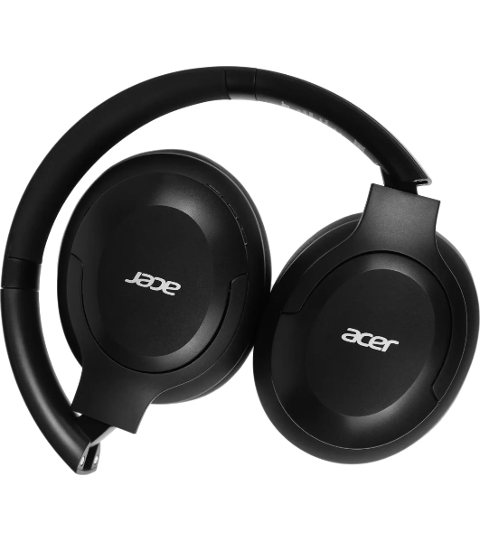 Беспроводные/проводные наушники Acer OHR304 черный, полноформатные, Bluetooth + проводной, активное шумоподавление, до 16 ч