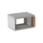 Шкаф коммутационный Suprlan (05-1093) настенный 12U 600x450 мм пер. дв. стекл направл. под закл. гайки 70 кг RAL 7035 385 мм 19 кг 500 мм, фото3