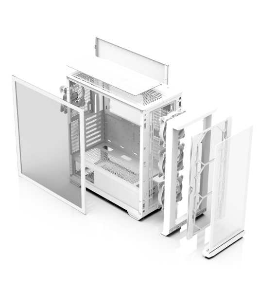 Компьютерный корпус MidiTower Zalman Z10 DUO White (без блока питания) (Zalman Z10 DUO White)