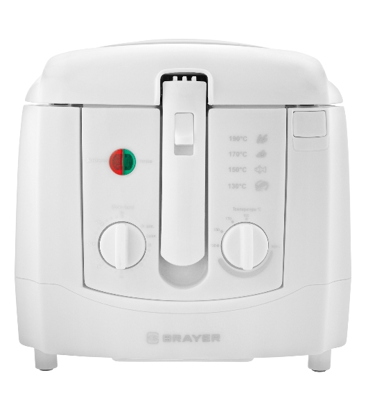 Фритюрница BRAYER BR2830 белый, 1800 Вт, 3 л, 0.6 кг, съёмная чаша