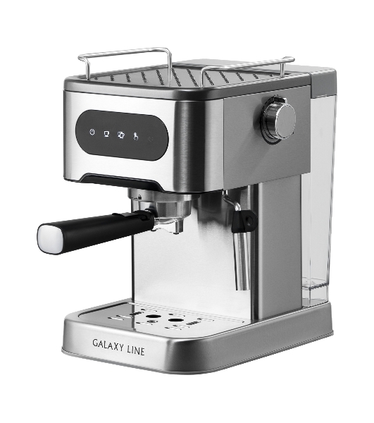 Кофеварка рожковая Galaxy Line GL 0761 серый, исп. кофе - молотый, 1,5 л, 1500 Вт, 20 бар
