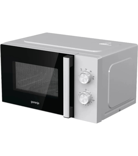 Микроволновая печь Gorenje MO20E1WH белый, 20 л, 800 Вт, переключатели - поворотный механизм