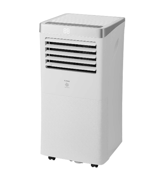 Кондиционер мобильный FUNAI MAC-CA25CON04 9000 BTU, 19 м², 54/55 дБ, охлаждение, осушение, белый