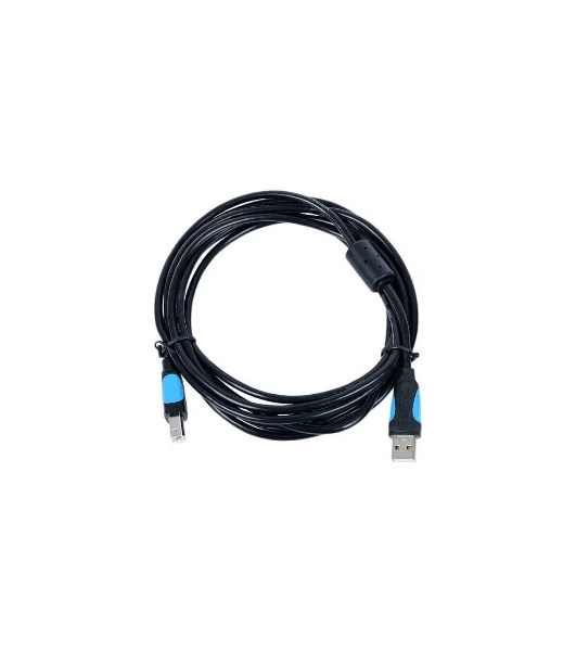 Кабель Vention USB 2.0 AM/BM - 3 м. черный VAS-A16-B300