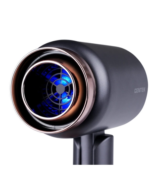 Фен Centek CT-2202 серый, 1600 Вт, компактный, ионизация