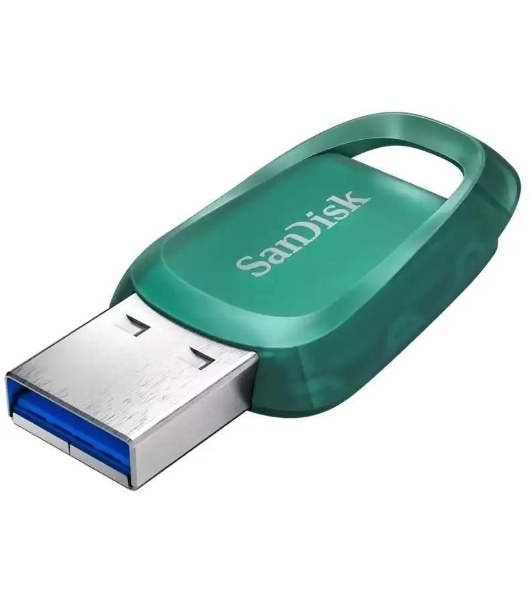 Флешка USB 256 Gb SanDisk CZ96 Ultra Eco, USB 3.2 зеленый
