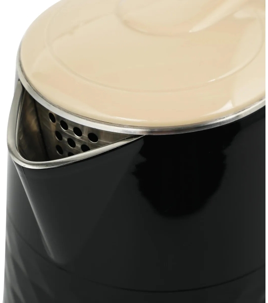 Чайник электрический Centek CT-0025 черный металл 1.8л, 1800W, двойные стенки, кнопка вкл. на ручке
