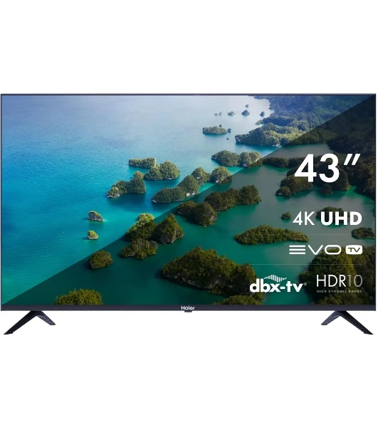 Телевизор Haier 43' S2 черный LED 4K UHD 60Hz Smart TV 2GB/32GB