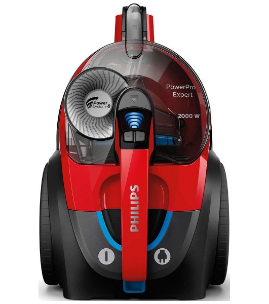 Пылесос Philips FC9728/01 красный/черный, 420/2000 Вт, уборка сухая, пылесборник контейнер 2 л