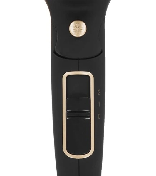 Фен Zelmer TRAVEL ZHD8321 черный/золотистый, 1600 Вт, компактный