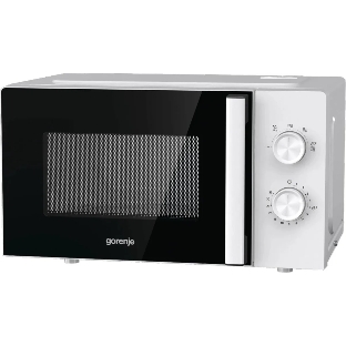 Микроволновая печь Gorenje MO20E1WH белый, 20 л, 800 Вт, переключатели - поворотный механизм