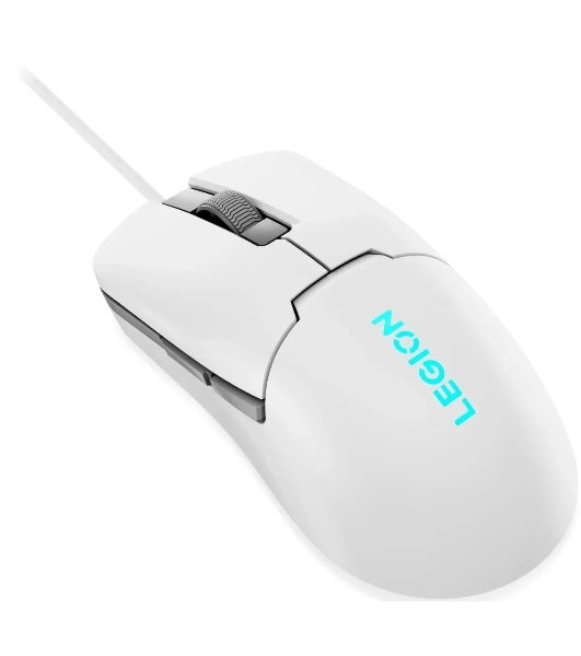 Мышь проводная Lenovo Legion M300s белый, 8000 dpi, USB, кнопки - 6