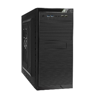 Компьютерный корпус Minitower ExeGate EX272745RUS QA-412U Black, mATX, (XP400, Black, 120мм), 2хUSB+2хUSB 3.0, Audio