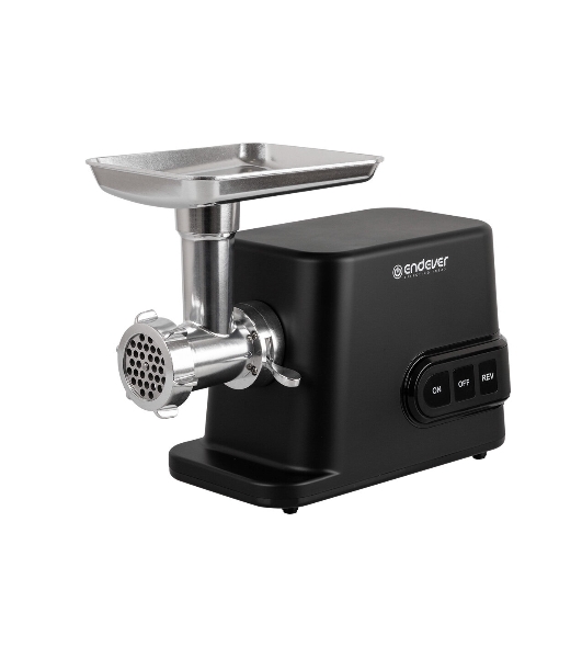 Мясорубка электрическая Endever Sigma-113 черный, 4500 Вт, 3 кг/мин, реверс, защита от перегрузки, металлический лоток, насадки - 5