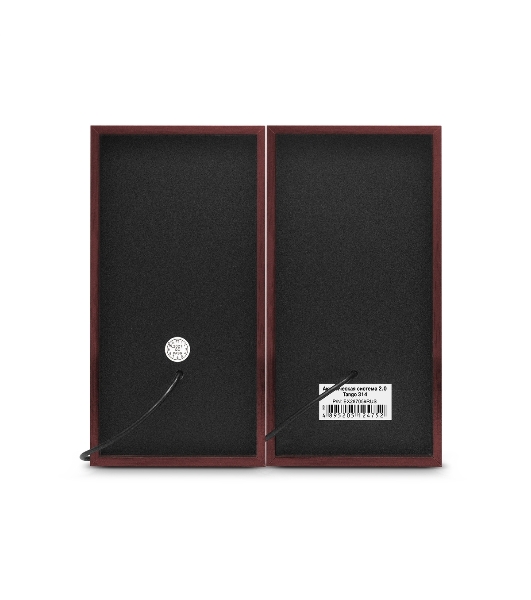 Акустическая система 2.0 ExeGate EX287059RUS Tango 314 (питание USB, 2х3Вт (12 Вт RMS), 80-20000Гц, темное дерево)